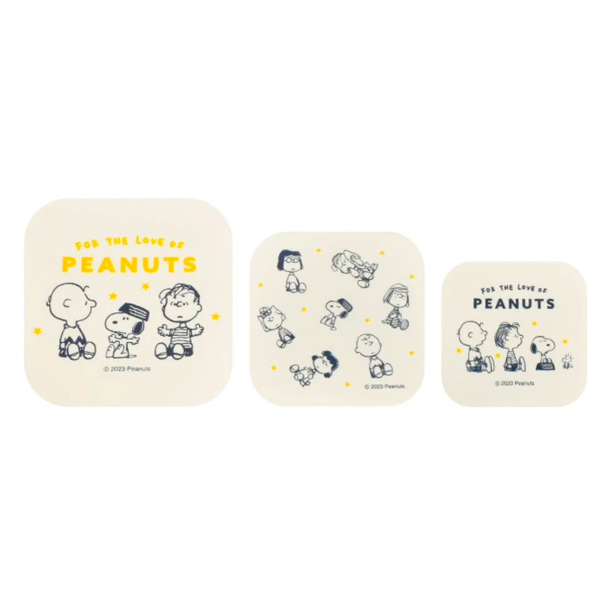 Kamio Japan Snoopy Lunch Box 3pcs Set (Good Friends) 日本Kamio 史努比午餐盒3件组 (好朋友款)