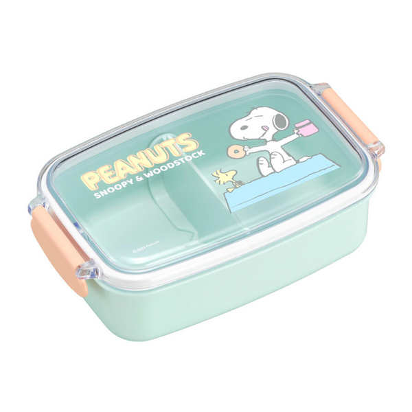 Japan Snoopy Square Lunch Box with Divider 日本史努比 分隔方形饭盒 500ml