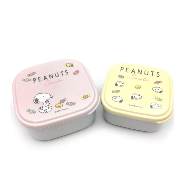 Japan Snoopy SSP-22 Seal Container 2P Set (Pink) 日本史努比 SSP-22密封食物盒两个装（粉色）