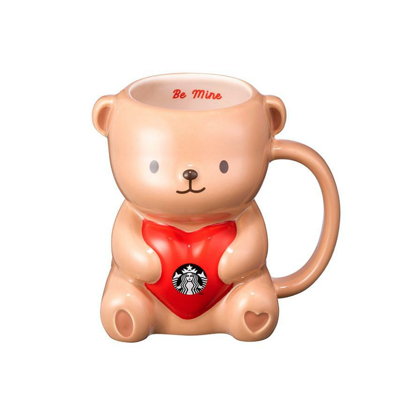 Starbucks Korea 2024 Valentine Limited Series Be Mine Bear Mug 韩国星巴克 2024情人节系列限定 Be Mine 小熊马克杯 355ml