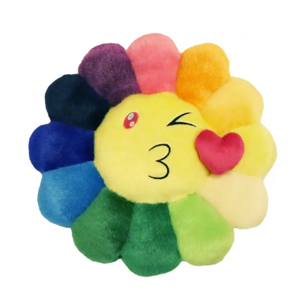 Takashi Murakami Rainbow Flower Emoji Mini Cushion #1 30cm 村上隆 彩色表情符号太阳花迷你抱枕 #1 30cm