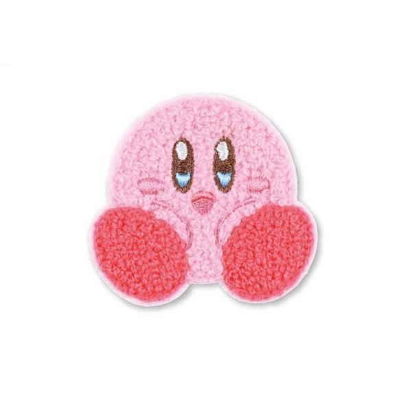 T's Factory Kirby Mokomoko Fluffy Embroidery Sticker (Kirby) 日本T's Factory 任天堂星之卡比烫布贴 (星之卡比)