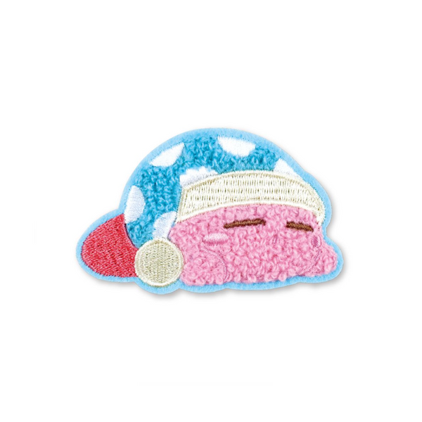 T's Factory Kirby Mokomoko Fluffy Embroidery Sticker (Sleeping Kirby) 日本T's Factory 任天堂星之卡比烫布贴 (睡觉星之卡比)