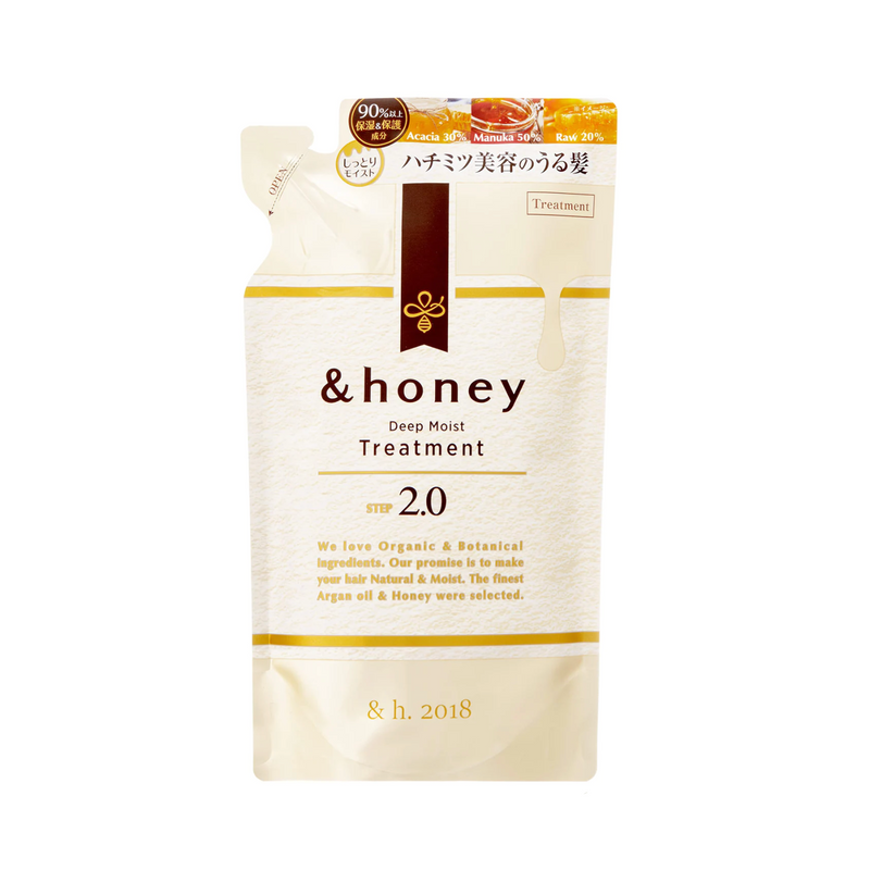 &HONEY Deep Moist Treatment Refill 日本&HONEY 蜂蜜深层保湿护发乳 补充装 350g