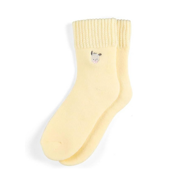 Pochacco Soft Warm Socks 三丽鸥 成人针织刺绣中筒袜 (帕恰狗)