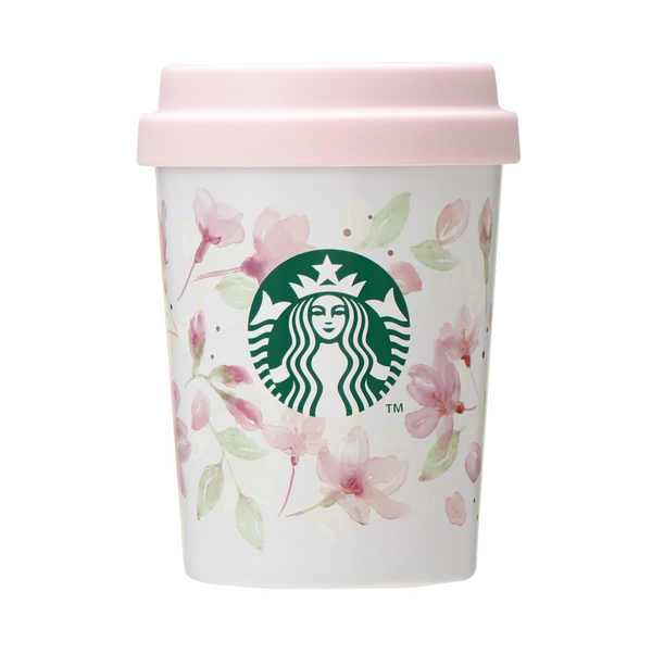 [Pre-Order] Starbucks Japan 2024 Cherry Blossom Collection Phase 2 Natural Stainless Steel To Go Cup[预售] 日本星巴克 2024樱花系列 天然不锈钢随行杯 237ml