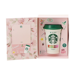 Starbucks Japan 2024 Cherry Blossom Collection Phase 2 Reusable Cup Gift with Beverage Card 日本星巴克 2024樱花系列 环保杯礼品盒 (附饮料卡) 355ml