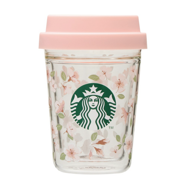 [Pre-Order] Starbucks Japan 2024 Cherry Blossom Collection Phase 2 Double Wall Heat-Resistant Glass Cup [预售] 日本星巴克 2024樱花系列 双层耐热玻璃杯 296ml