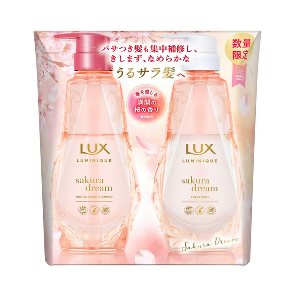 LUX Luminique Sakura Dream Shampoo & Conditioner Limited Set 力士 小晶钻樱花无硅油洗发水护发素套装 370g