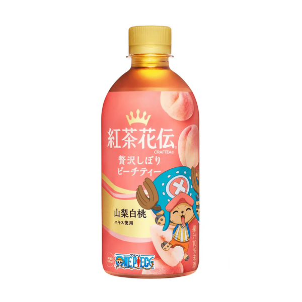 Coca-Cola Kochakaden x One Piece Craftea Rich Peach Tea 红茶花传 x 海贼王 桃子蜂蜜风味红茶 440ml