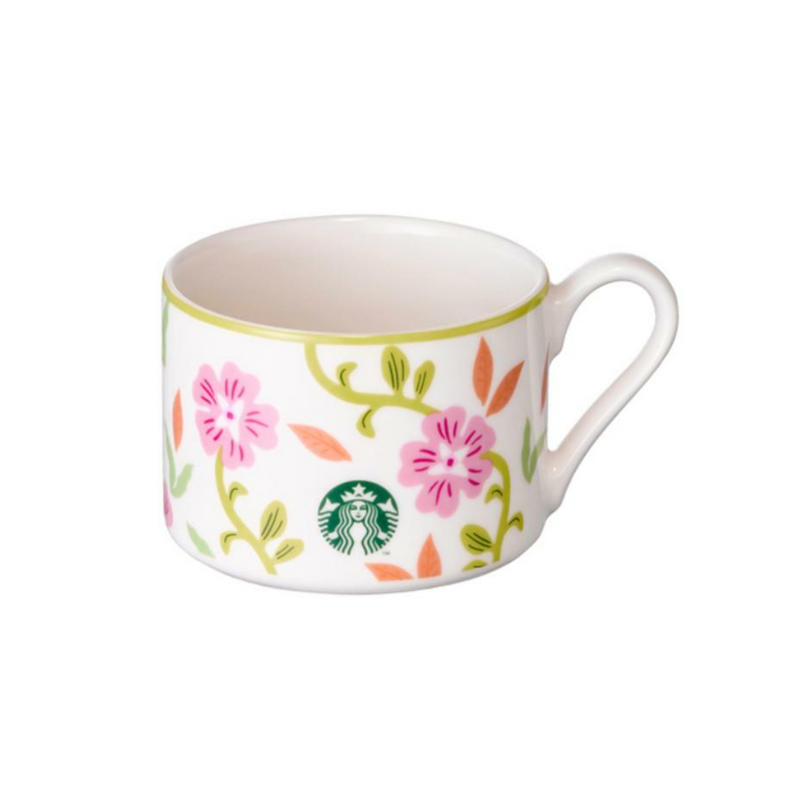 [PRE-ORDER] Starbucks Korean Say Thanks Collection Thanks Pink Flower Mug Saucer Set [预售] 韩国星巴克 感谢系列 感谢粉红花马克杯 260ml