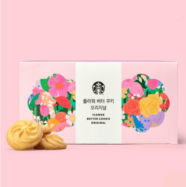 [PRE-ORDER] Starbucks Korean Say Thanks Collection Thanks Flower Original Butter Cookies 12pcs [预售] 韩国星巴克 感谢系列 感谢花黄油原味饼干 12片/盒