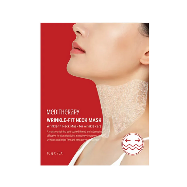 Meditherapy Wrinkle-Fit Neck Mask 7pcs/box 韩国MEDITHERAPY 紧致修复颈膜 7片/盒
