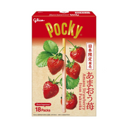 GLICO Pocky Giant (Fukuoka Amaou Strawberry) 18 packs/box 格力高 百奇 地域限定 巨型巧克力饼干棒 (甘王草莓) 18袋/盒