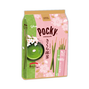 GLICO Pocky (Sakura Matcha) 8 packs/Bag 格力高 百奇 巧克力饼干棒 (樱花抹茶) 8袋/包