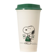 Japan Starbucks x PEANUTS White Reusable Cup 日本星巴克 x PEANUTS史努比 白色环保随行杯 473ml