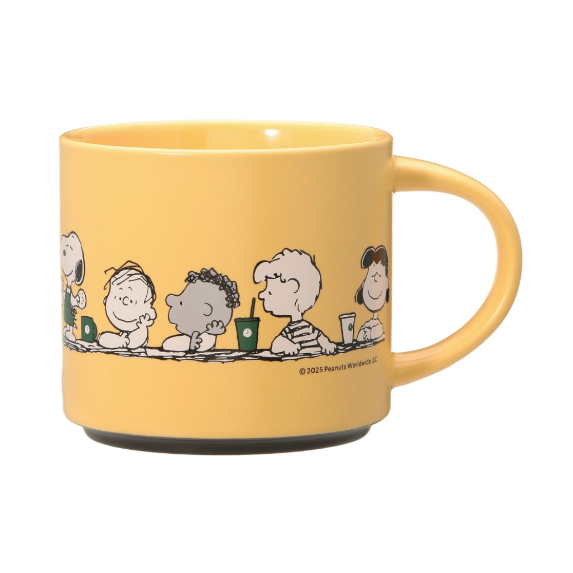 Japan Starbucks x PEANUTS Stacking Yellow Mug 日本星巴克 x PEANUTS史努比 黄色堆叠马克杯 414ml