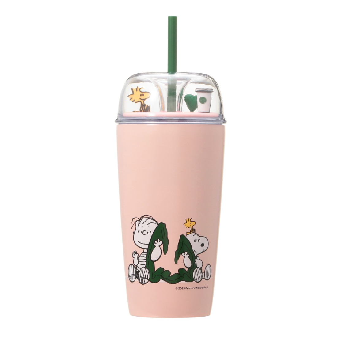 Japan Starbucks x PEANUTS Stainless Steel Cold Cup Pink Tumbler 日本星巴克 x PEANUTS史努比 不锈钢粉色Togo冷水杯 473ml