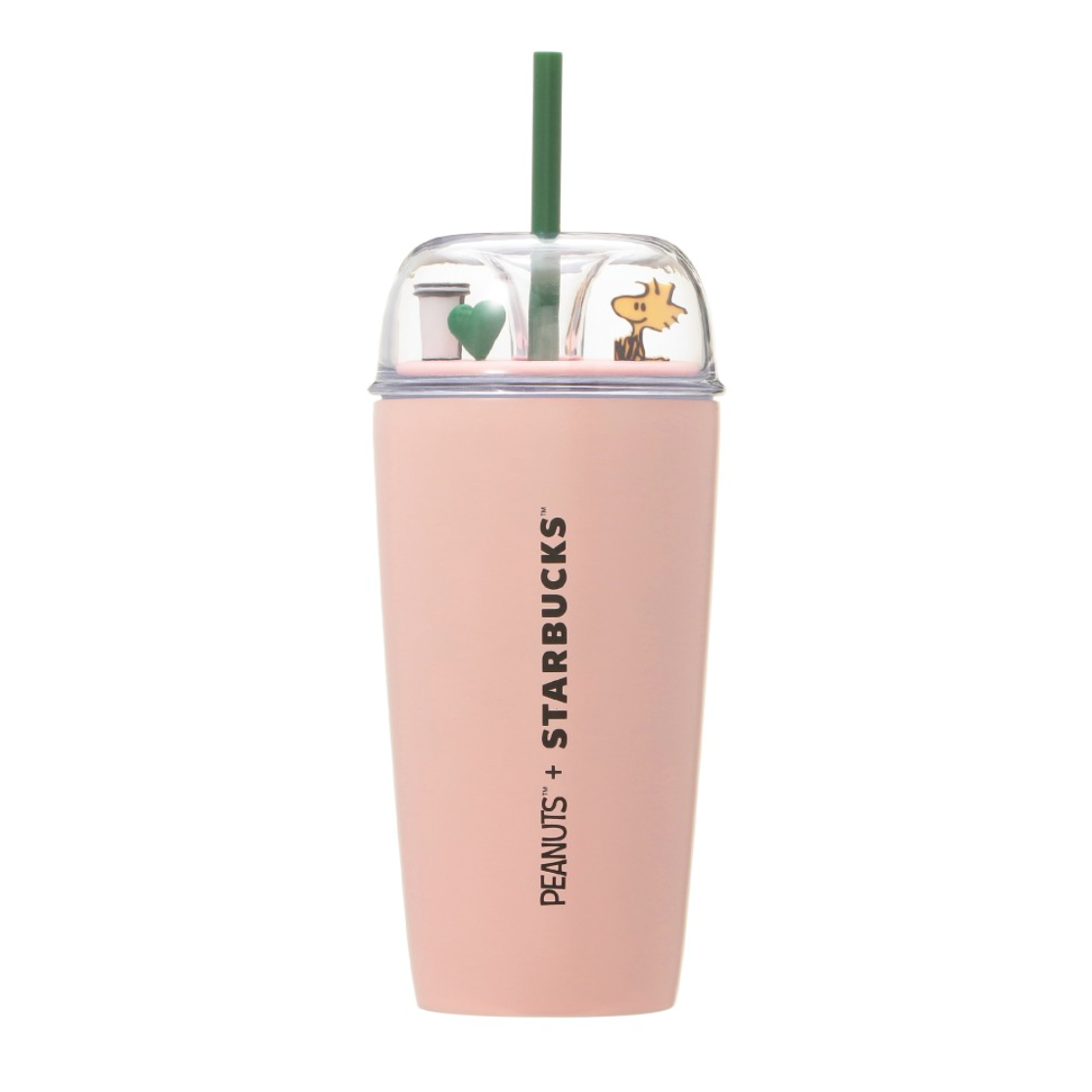 Japan Starbucks x PEANUTS Stainless Steel Cold Cup Pink Tumbler 日本星巴克 x PEANUTS史努比 不锈钢粉色Togo冷水杯 473ml