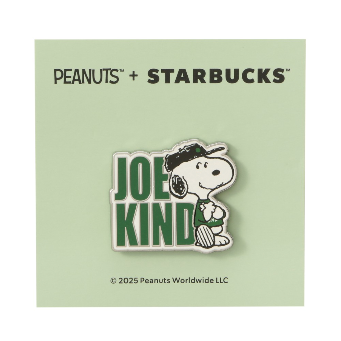 Japan Starbucks x PEANUTS Green Pin Badge 日本星巴克 x PEANUTS史努比 绿色别针徽章