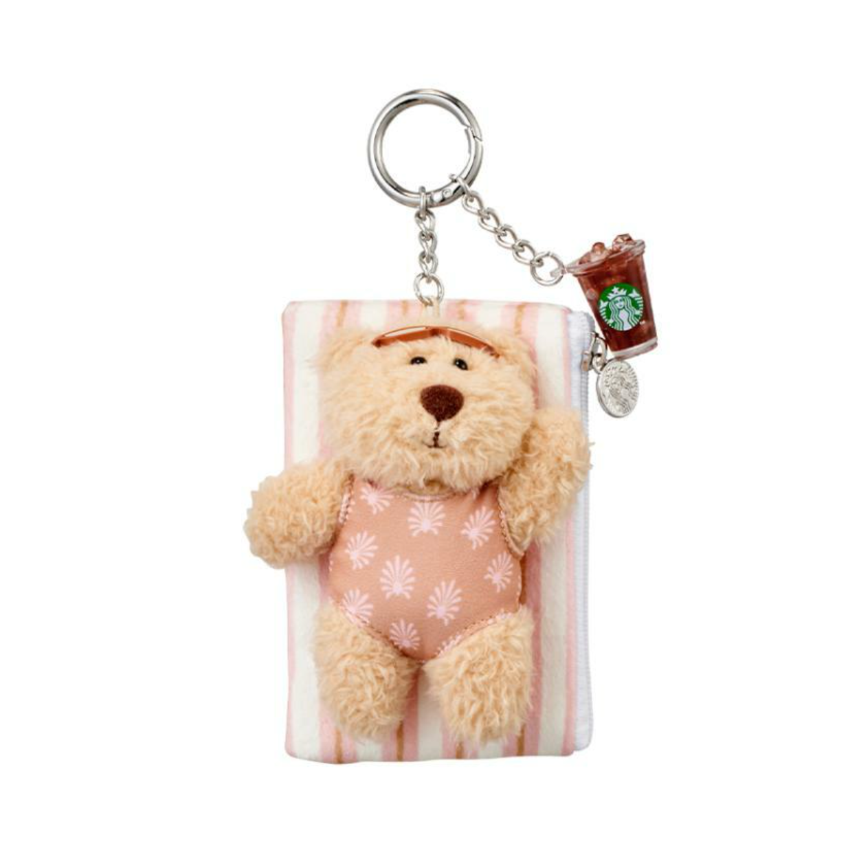 Korea Starbucks Cafe De Verano Summer Collection Summer Breeze Bearista Keychain 韩国星巴克 夏日咖啡馆系列 夏日微风小熊钥匙扣