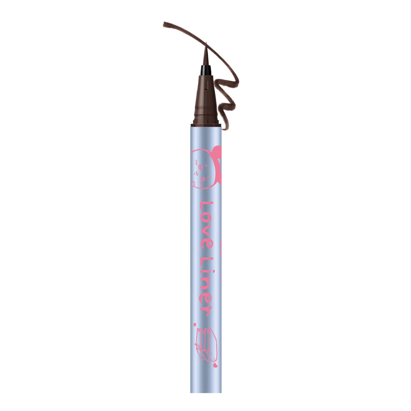 MSH X Chiikawa Love Liner Liquid Eyeliner R4 (Furuhonya-Dark Brown) 日本MSH X 吉伊卡哇 Love Liner极细眼线液笔 R4 (古本屋-深棕色) 0.55ml