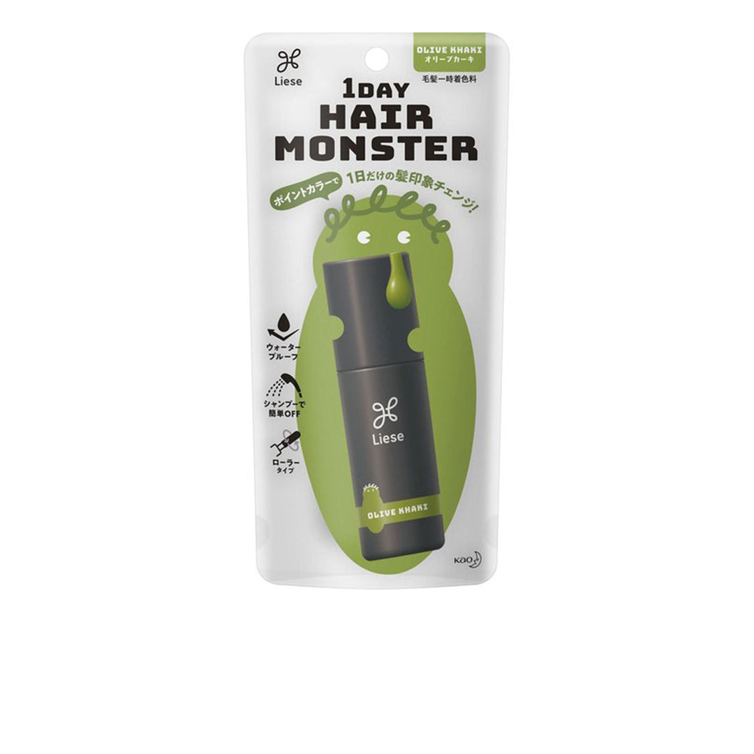 Kao LIESE 1DAY Hair Monster Color 20ml - Olive Khaki 花王 莉婕 一日轻松挑染染发棒 (随性橄榄绿)