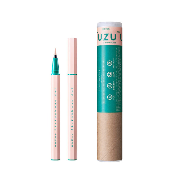 UZU BY FLOWFUSHI Eye Opening Liquid Eyeliner (Beige) 熊野职人 UZU 睛奇彩色防水八角液体眼线笔 (浅褐色) 0.55ml