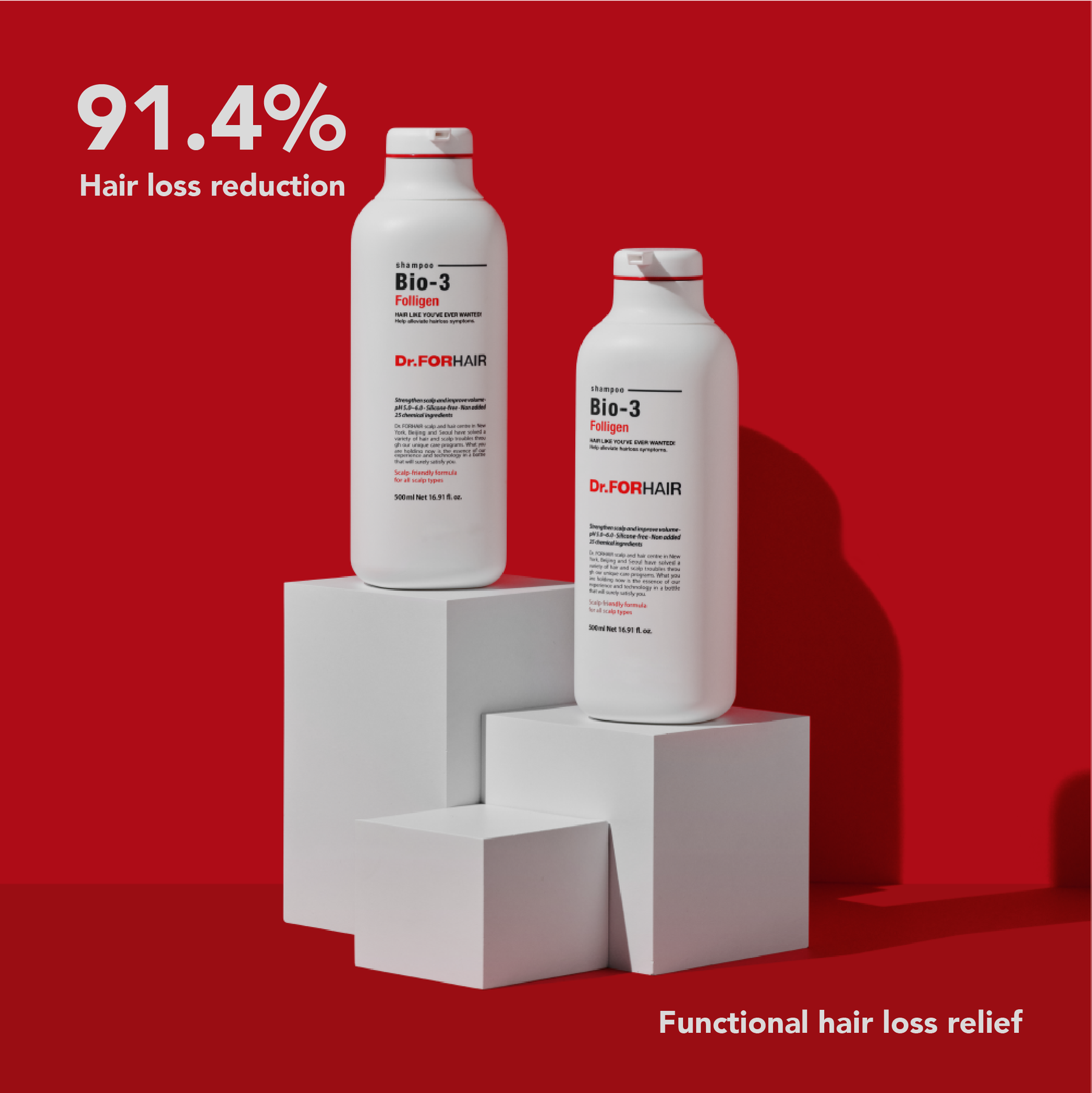 DR.FORHAIR Bio-3 Folligen Shampoo 韩国Dr.ForHair发笙 Bio-3三合一防脱护色洗发水 500ml