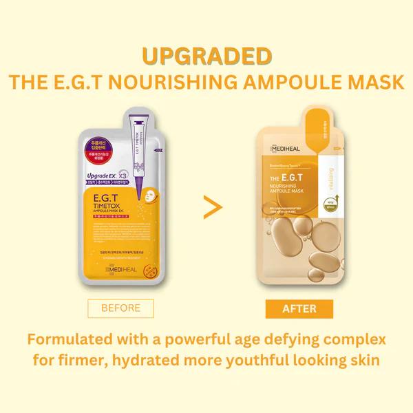 MEDIHEAL The E.G.T Nourishing Ampoule Mask (Sheet/Box) 美迪惠尔 E.G.T滋养安瓶面膜 (单片/盒)