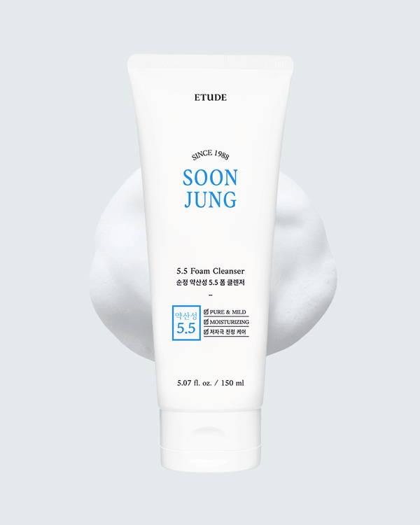 ETUDE HOUSE Soon Jung Ph5.5 Foam Cleanser 伊蒂之屋 纯晶泡沫洗面奶 150ml