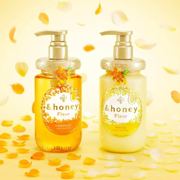&HONEY Fleur Kinmokusei Moist Shampoo 日本&HONEY 蕨类系列金木犀蜂蜜修护保湿洗发水 450g