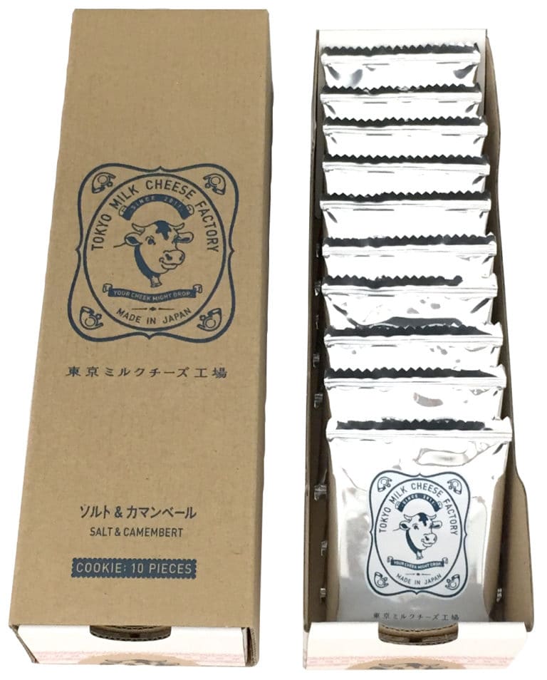 Tokyo Milk Cheese Factory cookies (Salt & Camembert) 10pcs/box 东京牛奶芝士工厂 海盐芝士饼干 10枚入