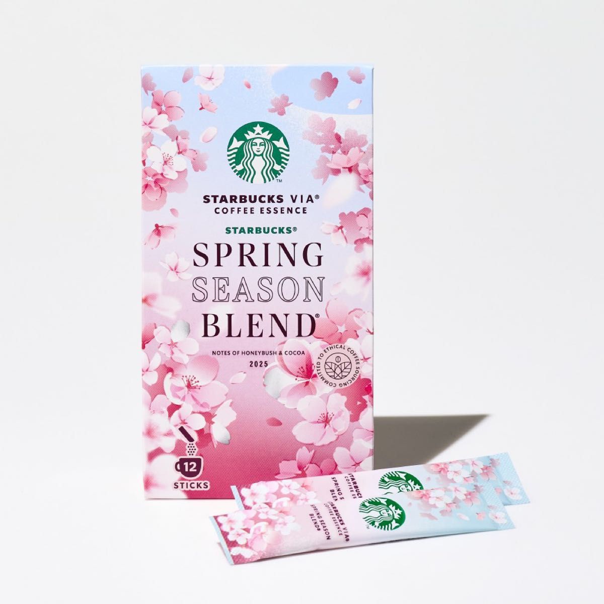 Japan STARBUCKS 2025 Sakura Daytime Collection SAKURA Spring Season Blend Instant Coffee 12pcs/box 日本星巴克 2025樱花系列 樱花春季速溶咖啡 12条/盒