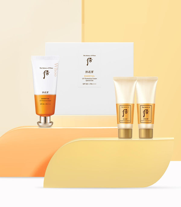 The History of Whoo Gongjinhyang Essential Sun Cream Set 后 拱辰享修护防晒营养霜套装