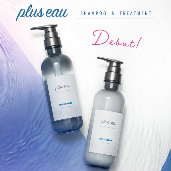 PLUS EAU Mellow Shampoo Smooth 日本PLUS EAU 密集修复护洗发水 450ml