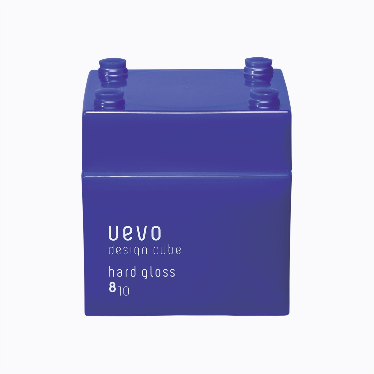 DEMI UEVO DESIGN CUBE 8/10 HARD GLOSS 80G 日本DEMI唯葆缔奈优玻8/10绀蓝亮泽发蜡 80g