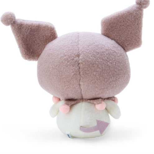 Sanrio Kuromi Fluffy Mocha Check M Plush  三雨鴎 库洛米蓬松摩卡格纹公仔 M