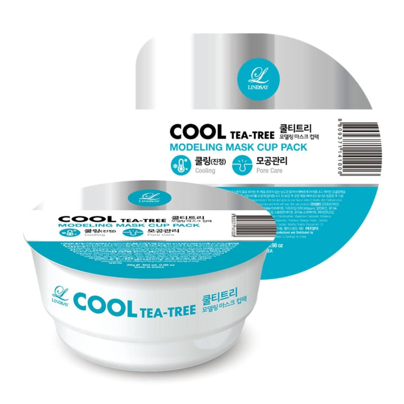 LINDSAY Cool Tea Tree Modelling Mask Cup Pack 韩国LINDSAY 清凉茶树软膜粉 28g