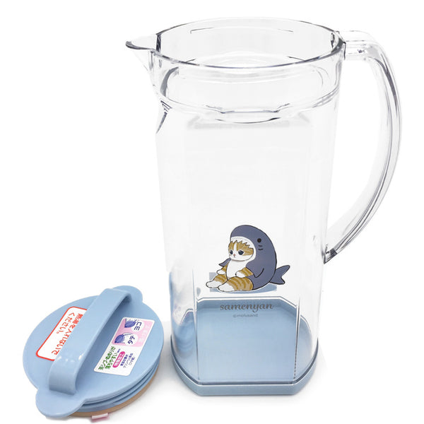 OSK Mofusan Cool Drink Pitcher with Handle 日本OSK Mofusand鲨鱼猫冷水壶  1.2L