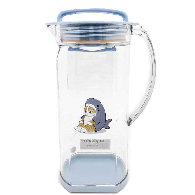 OSK Mofusan Cool Drink Pitcher with Handle 日本OSK Mofusand鲨鱼猫冷水壶  1.2L