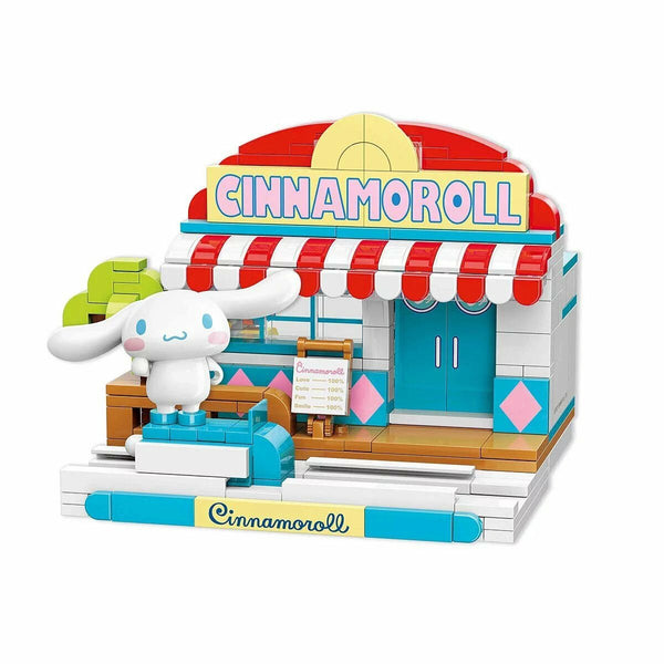 Keeppley Cinnamoroll Summer Coconut Ice Desert Shop Building Blocks Toy Set Keeppley 三丽鸥家族街景 玉桂狗夏日椰子冰甜品店造型積木