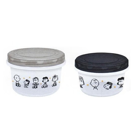 Kamio Japan Snoopy Round Container Set (Good Friends) 日本Kamio 史努比圆形保鲜盒 (好朋友款)