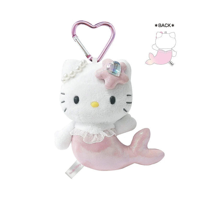 SANRIO Hello Kitty Fantasy Series Mascot (Pink Mermaid) 三丽鸥 凯蒂猫奇幻系列绒毛玩偶吊饰 (粉色美人鱼)