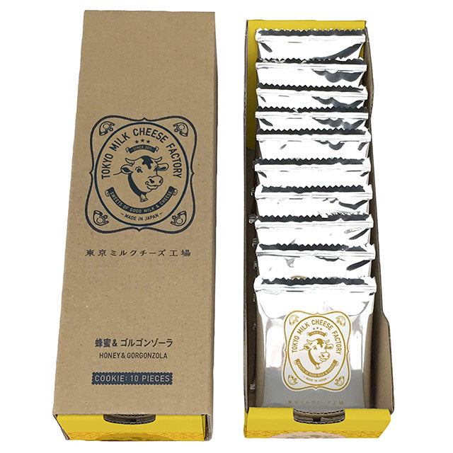 Tokyo Milk Cheese Factory cookies (Honey & Gorgonzola) 10pcs/box 东京牛奶芝士工厂 蜂蜜古冈左拉芝士饼干 10枚入