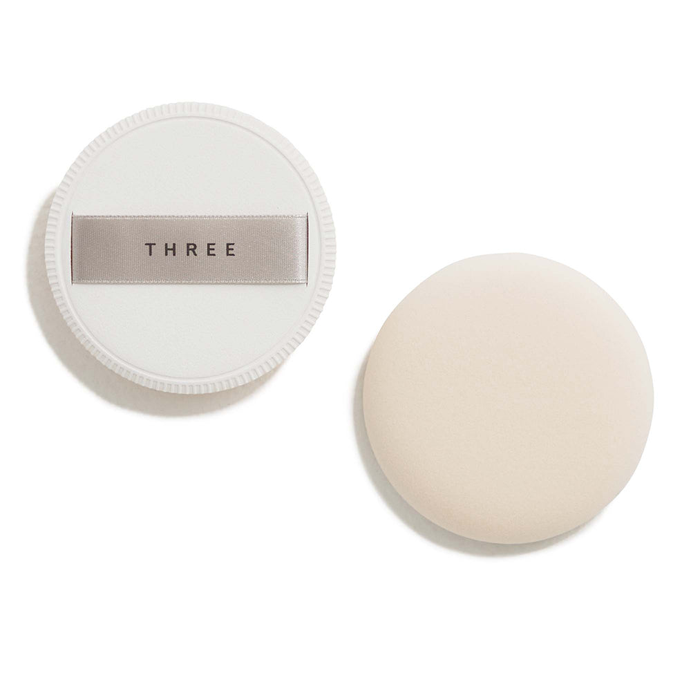 THREE Advanced Ethereal Smooth Operator Loose Powder Puff 日本THREE 素肌透光定妆散粉蜜粉扑