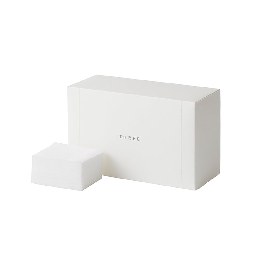 THREE Cotton N 100pcs 日本THREE 有机化妆棉N 100片/盒
