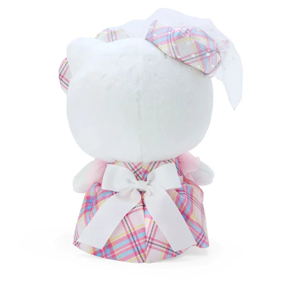 Sanrio Hello Kitty Tartan 50th Anniversary Plush 三丽鸥 凯蒂猫50周年 绒毛娃娃公仔