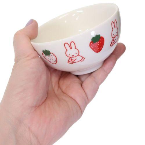 KANESHOTOUKI MIFFY Ceramic Bowl (White and Red Strawberry) 日本金正陶瓷 米菲兔陶瓷饭碗 (白红草莓款)