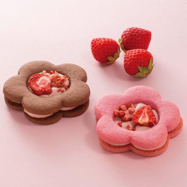 MATSUKAZEYA Strawberry Day Valentine Limited Strawberry Chocolate Sandwich 3pcs/box  日本松风屋 草莓日情人节限定草莓巧克力夹心三明治 3枚/盒